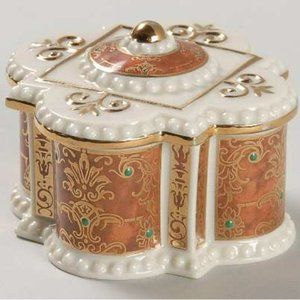 Nwt Vintage Lenox majestic collection royal tortoise trinket box collectible